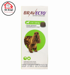 Bravecto 10-20kg - Trị ve ghẻ viêm da Demodex chó