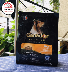 Thức ăn cho chó trưởng vị thịt cừu và gạo Ganador Adult Lamb and Rice 400gram
