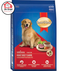 Thức ăn dành cho giống chó lớn đang ở độ tuổi chó trưởng thành vị thịt bò nướng 400g SMART HEART ADULT