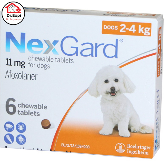 NEXGARD  Phòng và trị ve và bọ chét trên chó 2-4kg