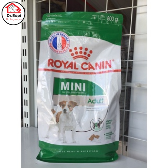 Thức ăn cho chó trưởng thành Royal Canin Mini Adult 800g - thức ăn cho chó lớn trưởng thành