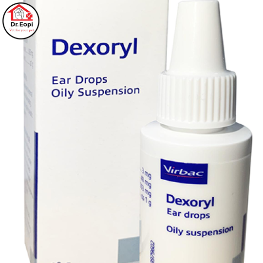 Thuốc nhỏ tai dạng dầu dành cho chó, mèo Dexoryl