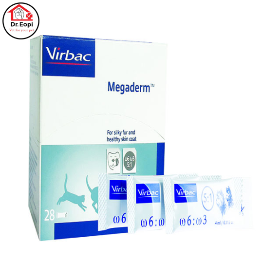 Megaderm Gel dinh dưỡng giúp mượt da lông và hỗ trợ điều trị viêm da - giảm ngứa